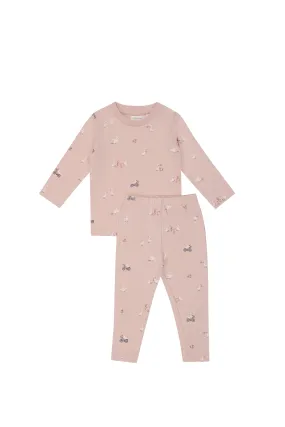 Organic Cotton Atlas Long Sleeve Set - Swans Picnic