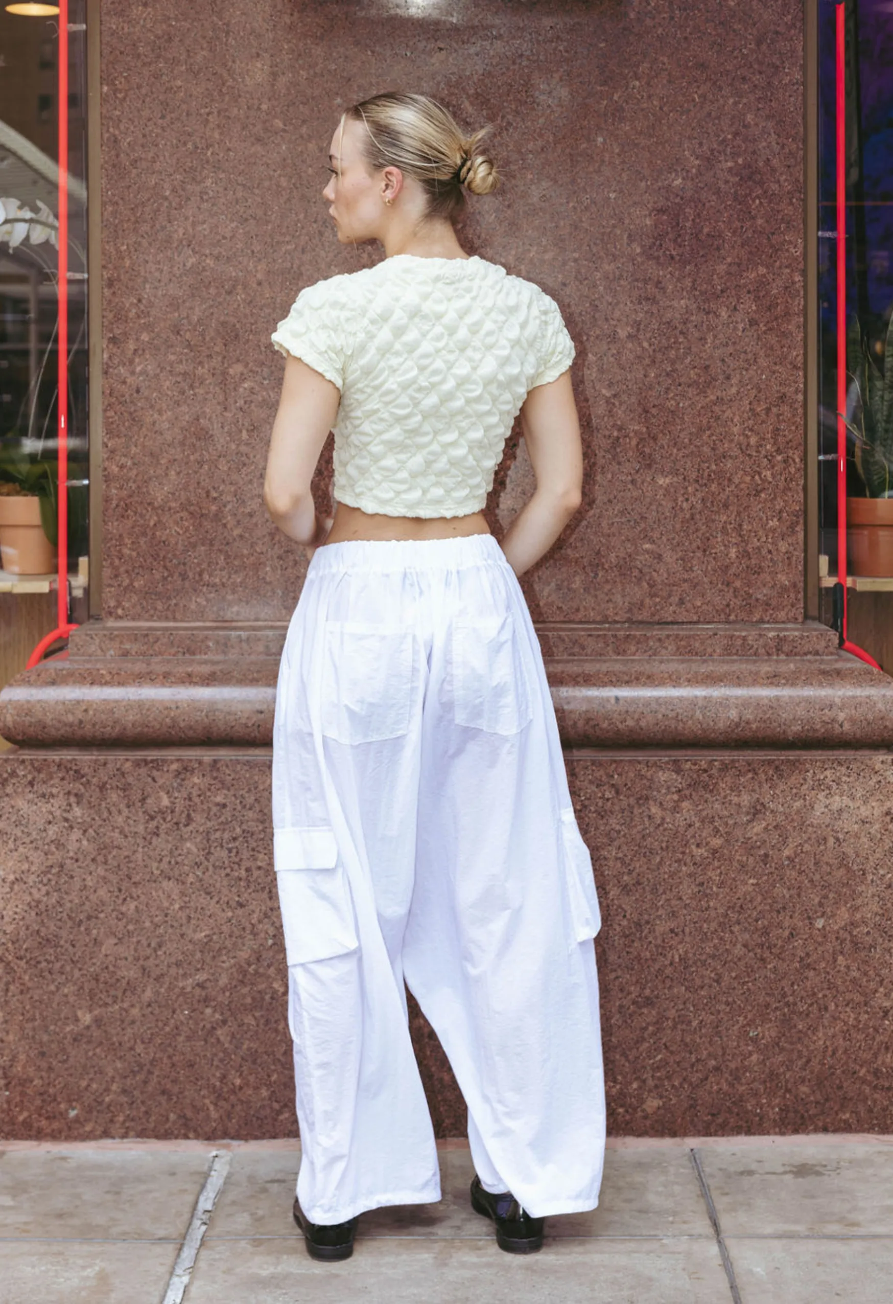 Parachute Pants in White