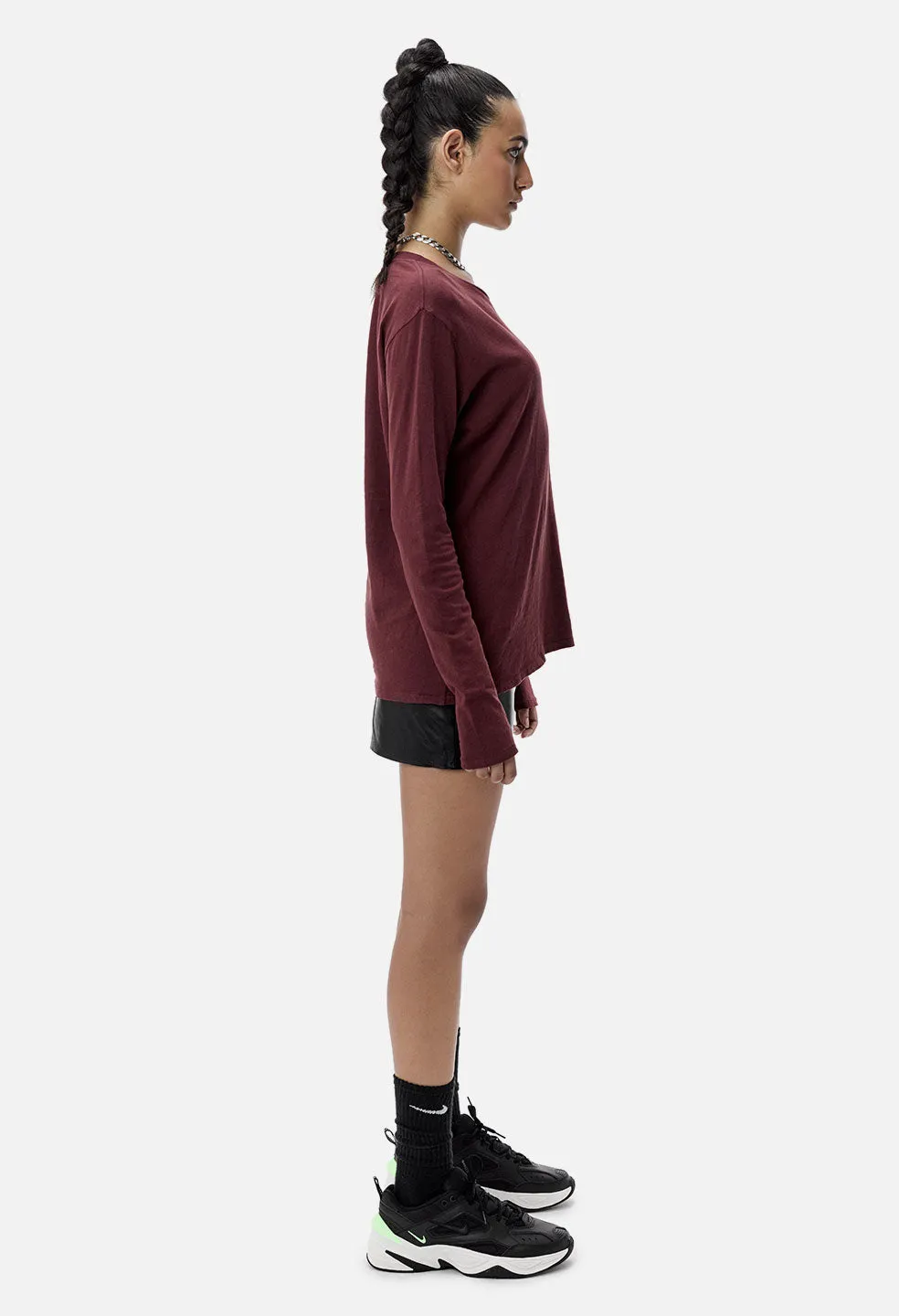 Peggy Tee / Burgundy