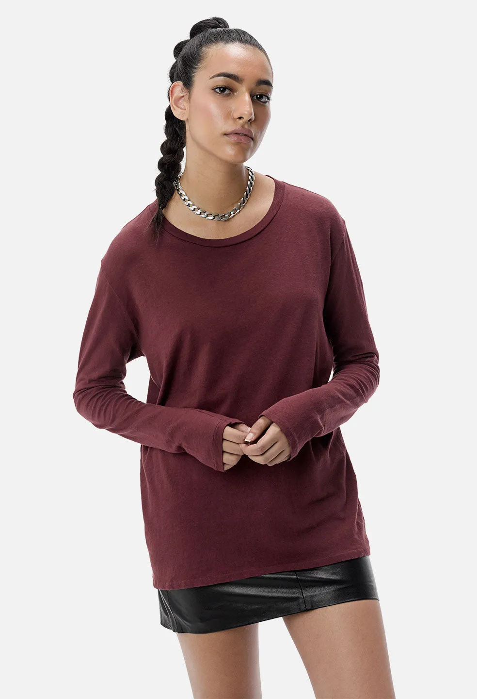 Peggy Tee / Burgundy