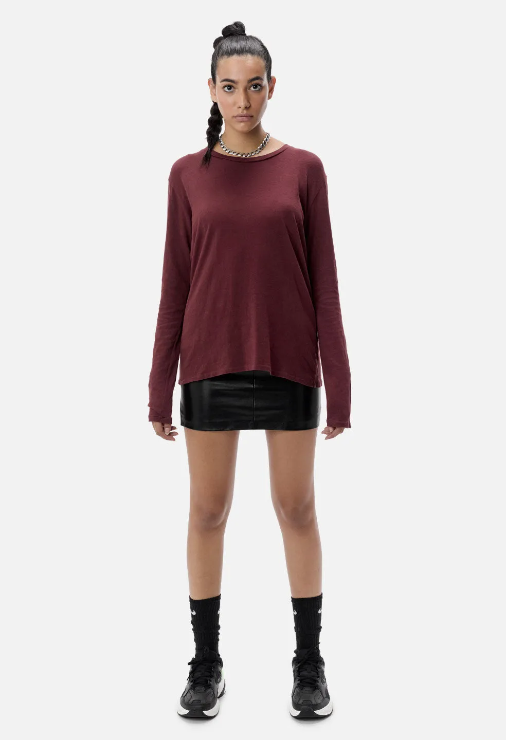 Peggy Tee / Burgundy