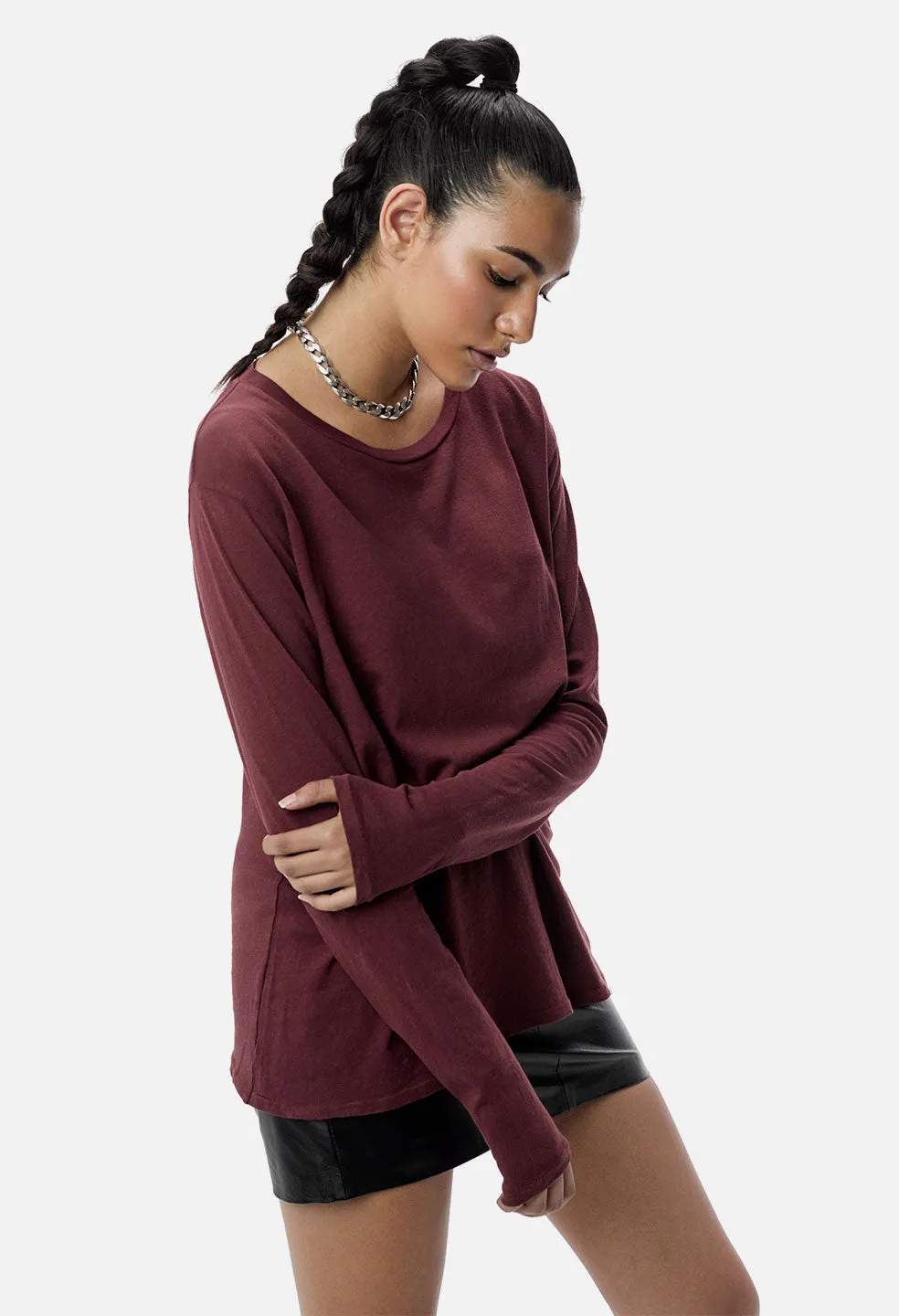 Peggy Tee / Burgundy