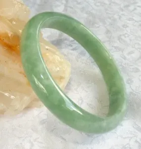 Precious Rare Fei Cui Green Old Mine Lao Pit Jadeite Jade  Bangle 56.5mm (BB2572)