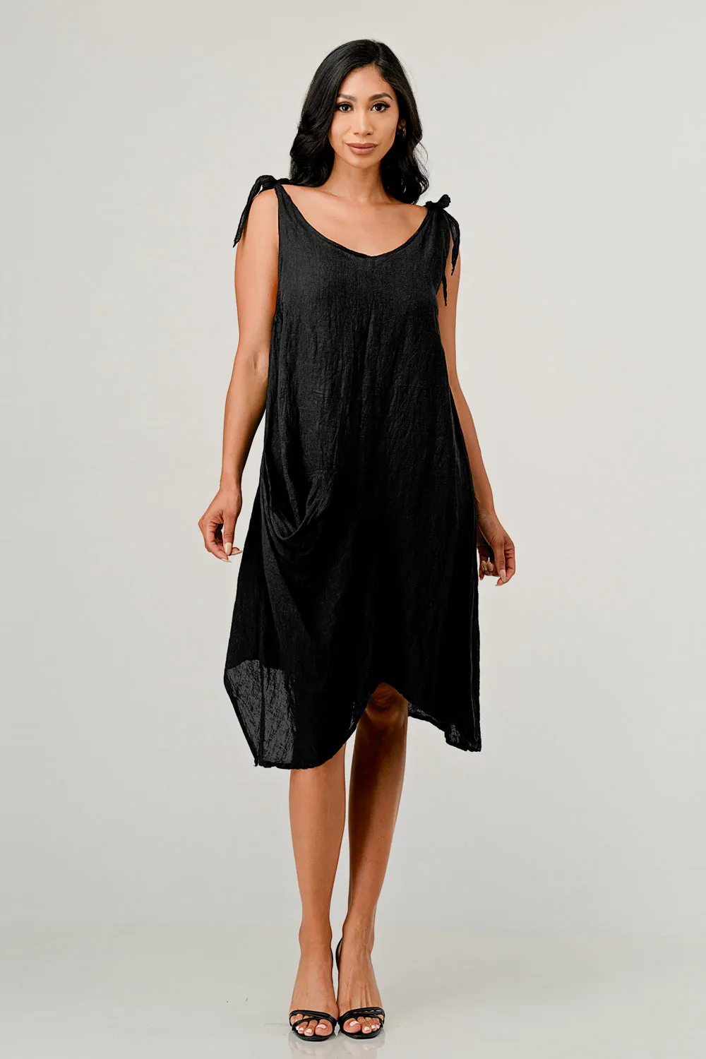 Raw Moda Tie Straps Dress W pocket