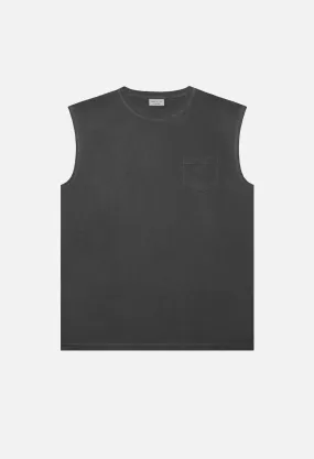 Sleeveless Pocket Tee / Black