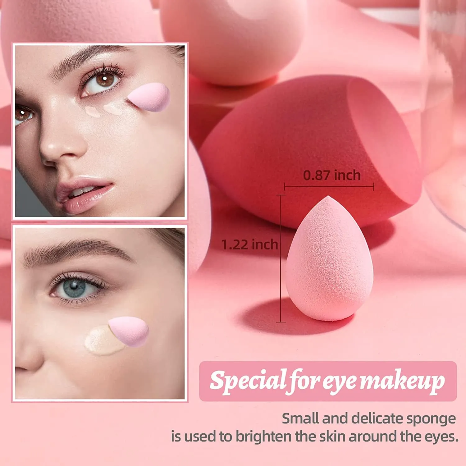 Spring Makeup Sponge Set  Blender Sponges 7 Pcs for Liquid