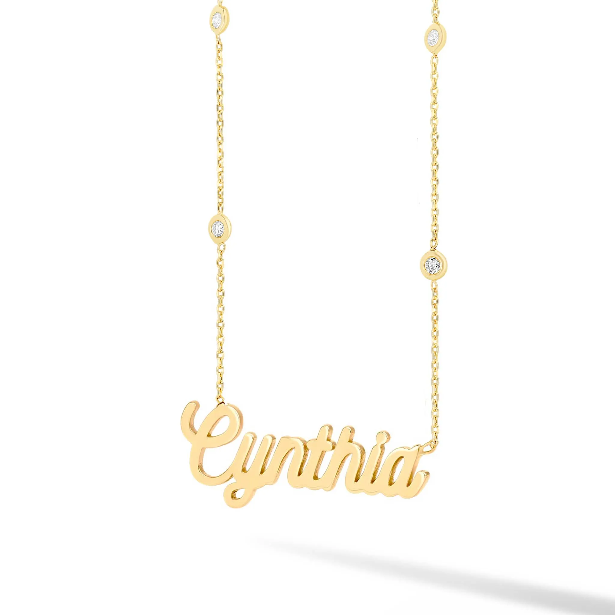 Statement Solid Custom Name Necklace