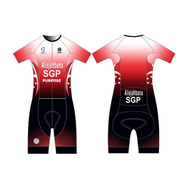 Team SGP World Triathlon Long Course Sleeved Tri Suit (Standard, Unisex, Made-to-Order)