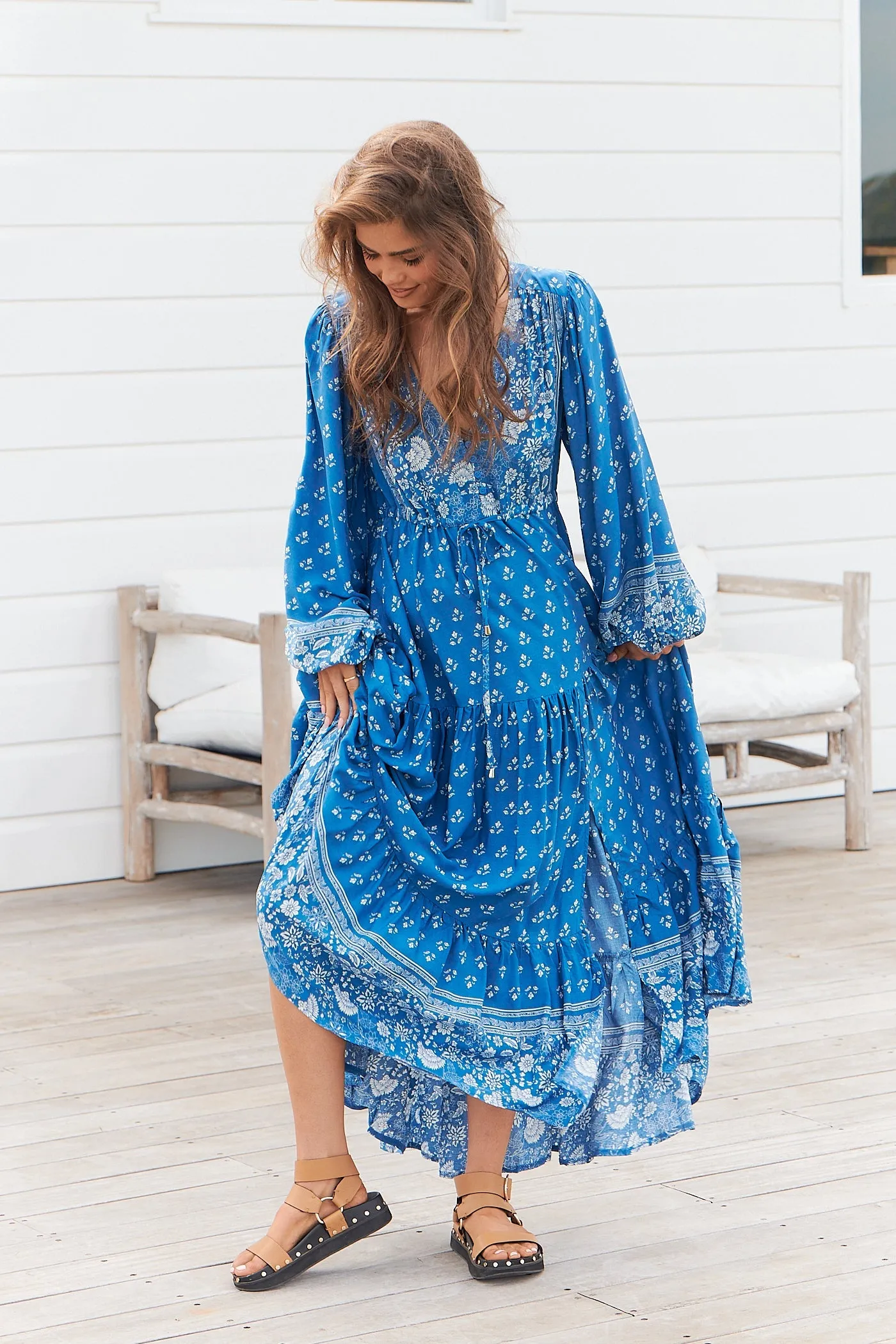 Teresa Maxi Dress Saint Print