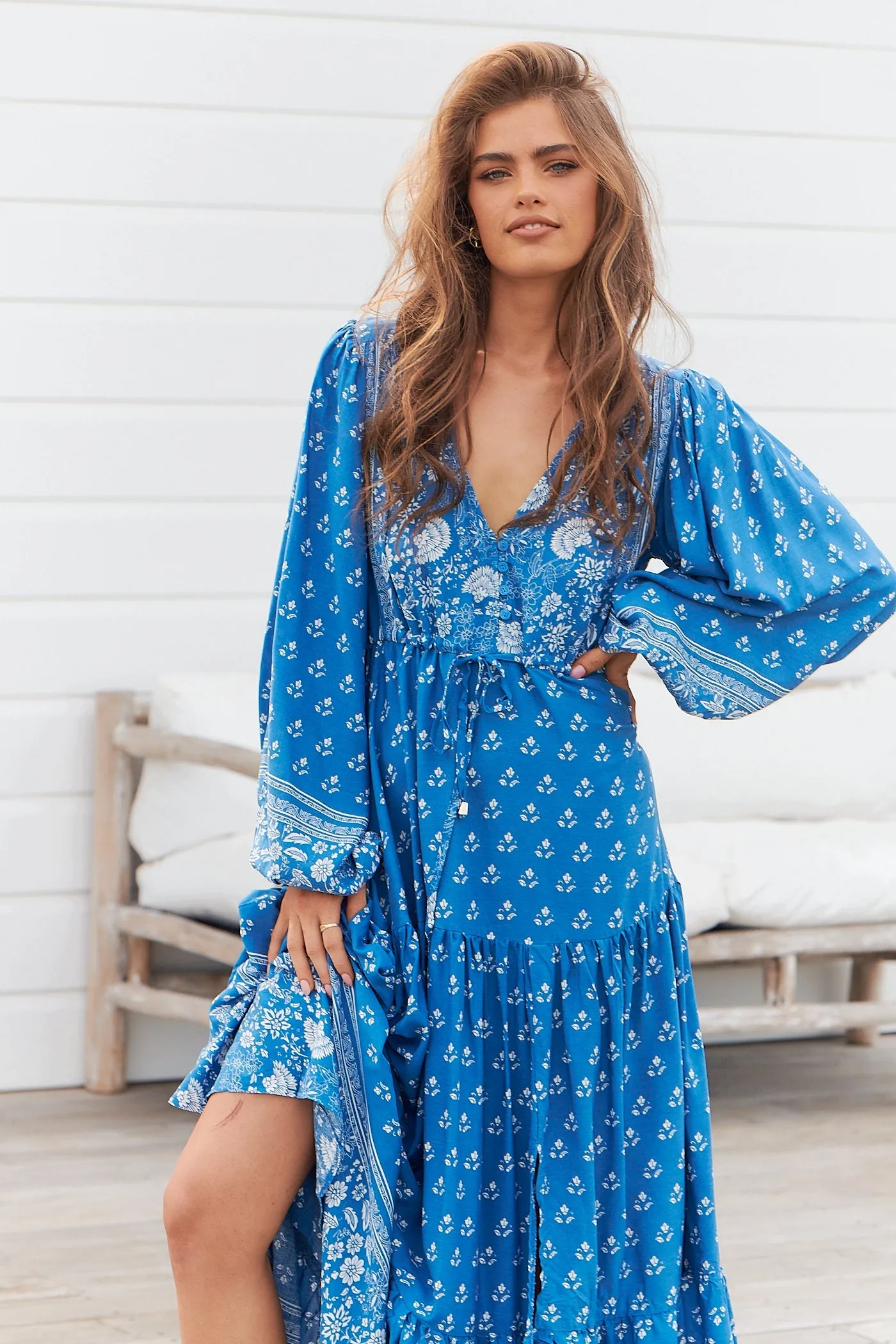 Teresa Maxi Dress Saint Print