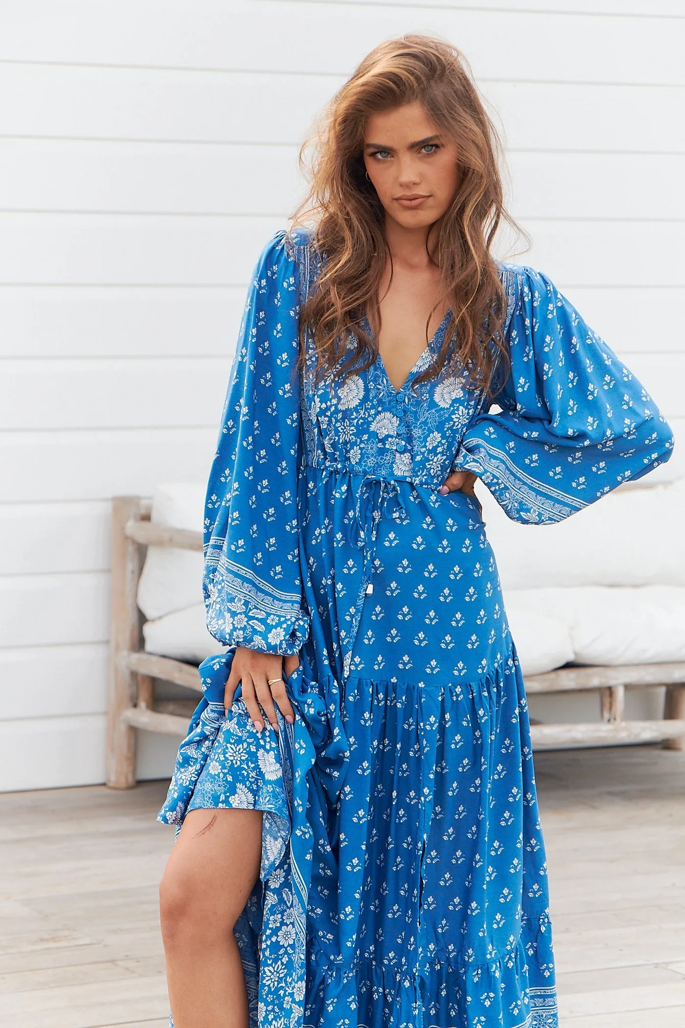 Teresa Maxi Dress Saint Print