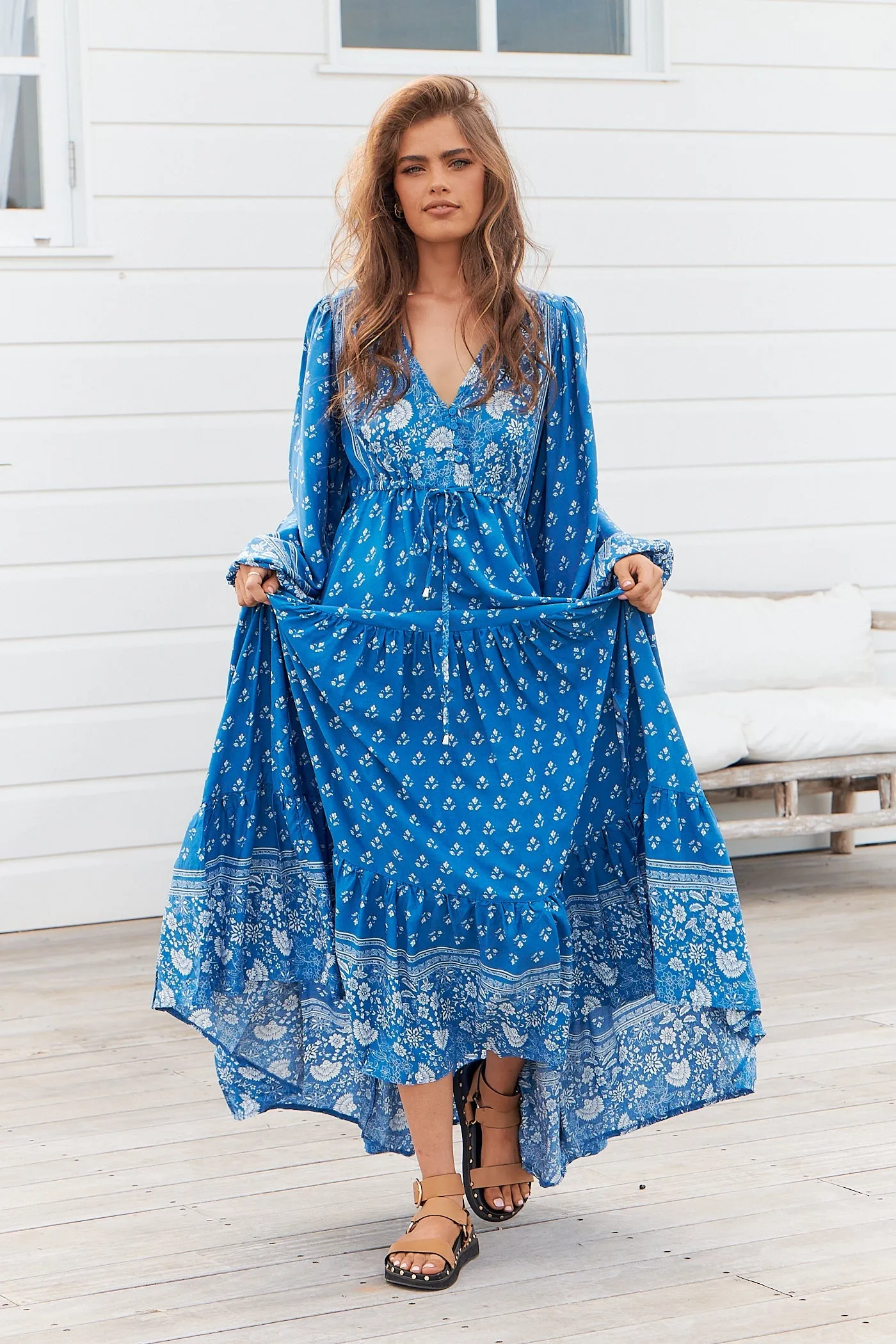 Teresa Maxi Dress Saint Print