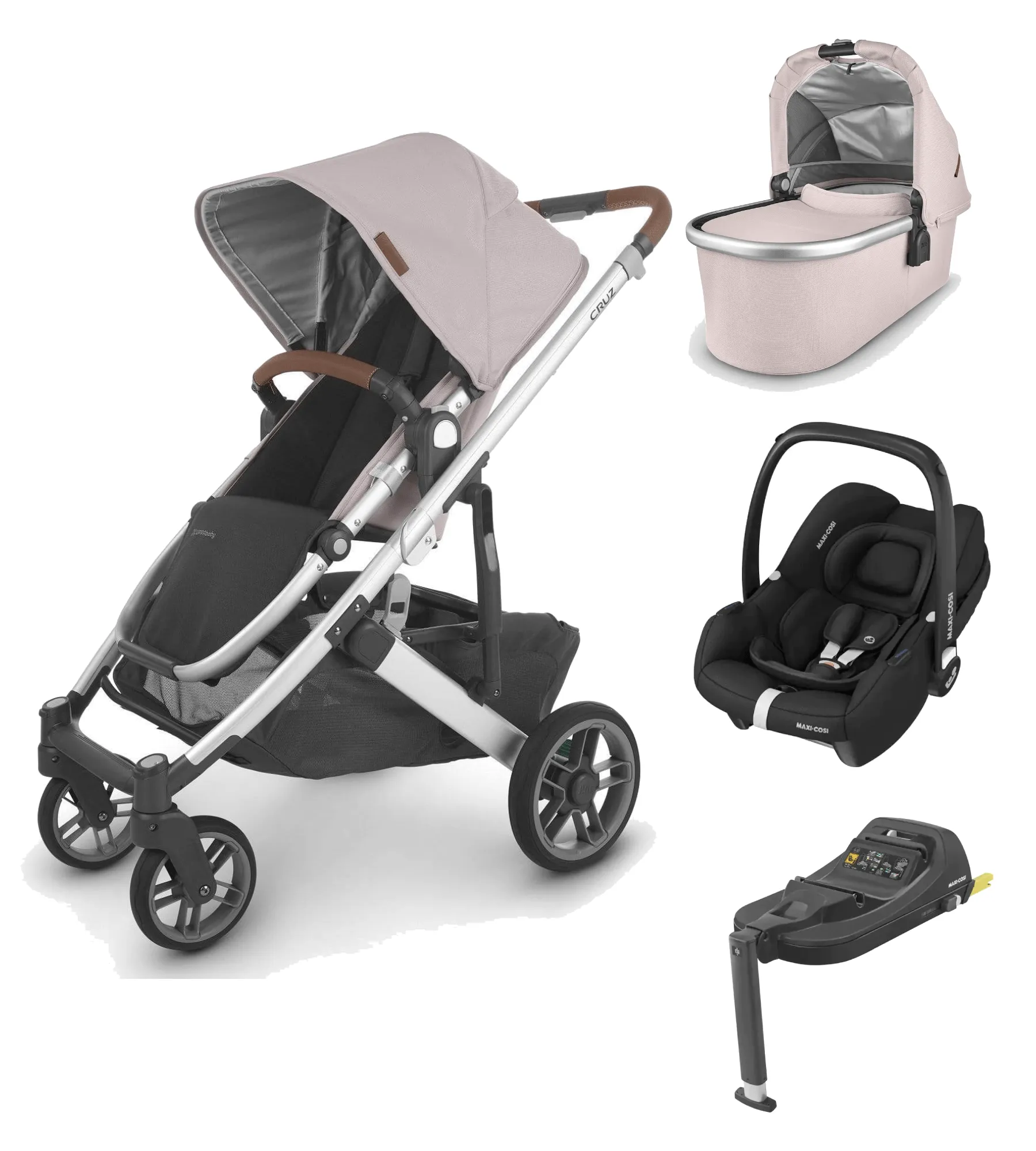 UPPAbaby Cruz V2 with Cabriofix i-Size Car Seat and Base - Alice