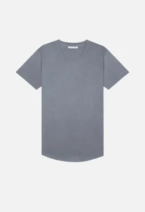 Washed Curve U-Neck / Navy