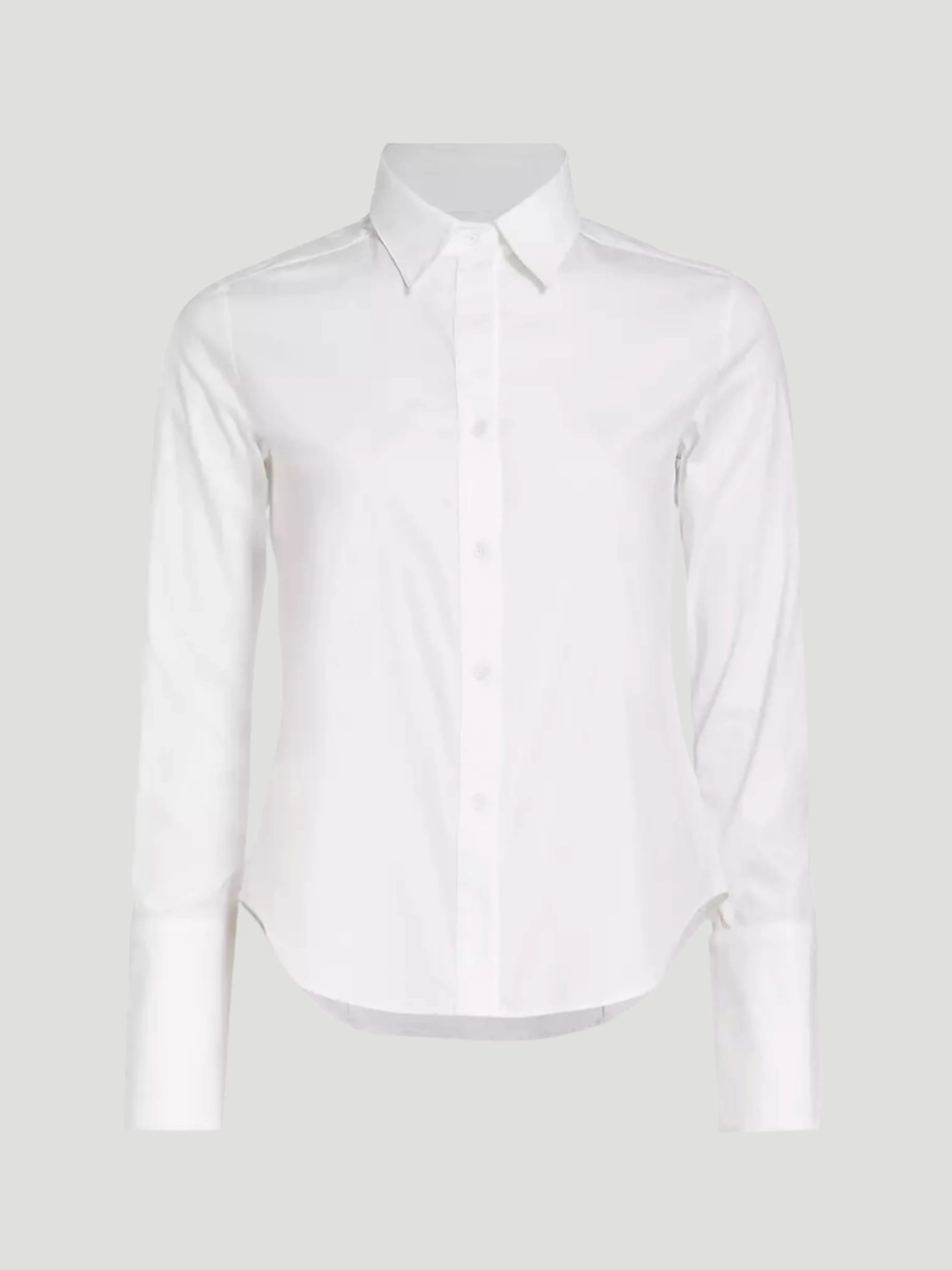 White Cotton Poplin Bessette Shirt