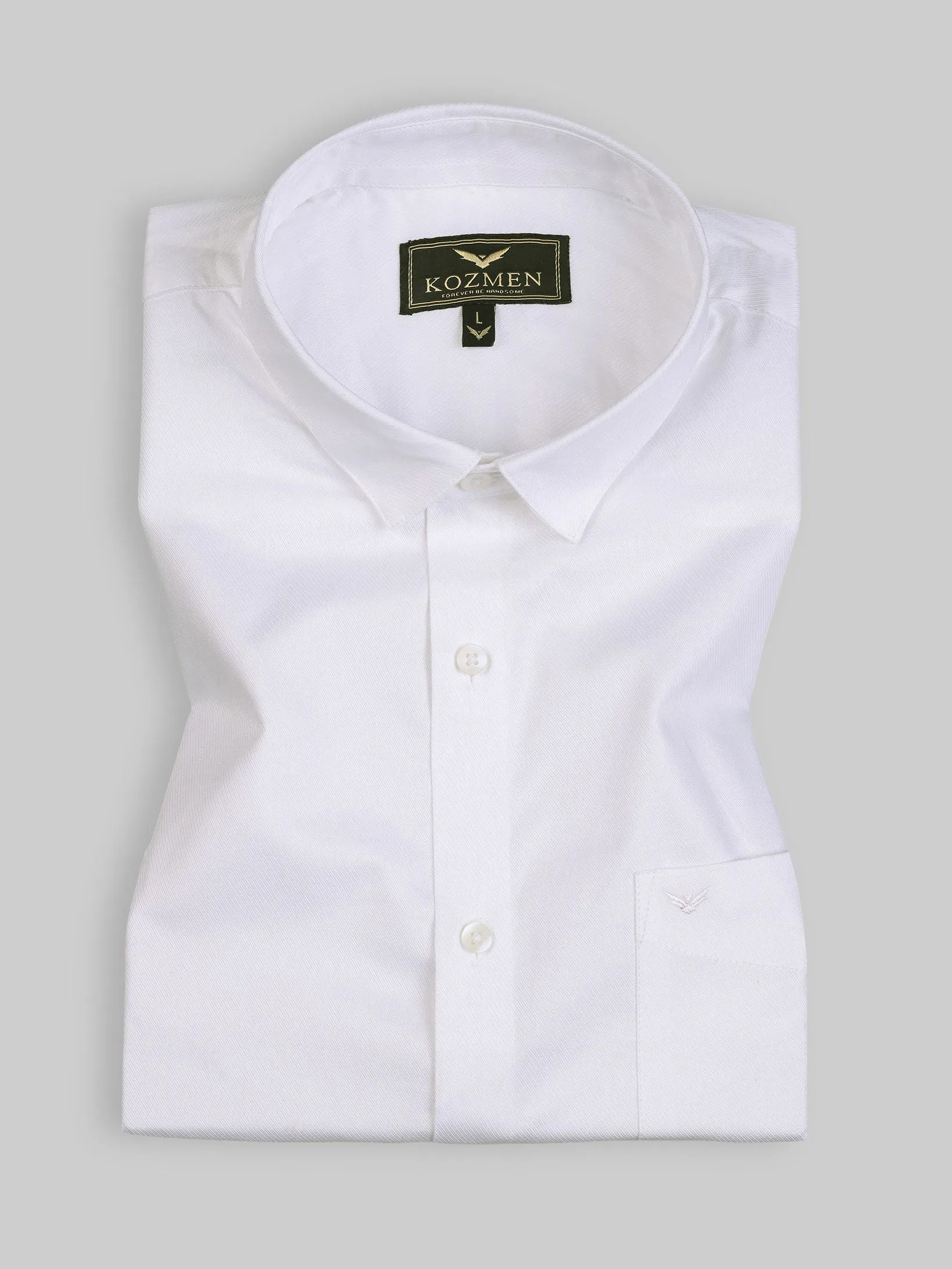 White Micro Striped Cotton Shirt