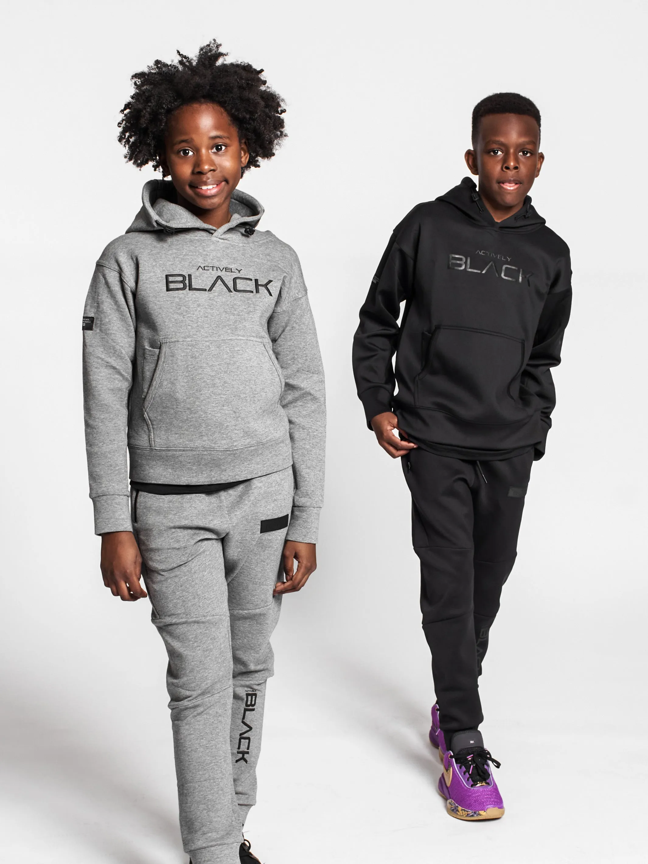 Youth Actively Black Performance Tech Hoodie